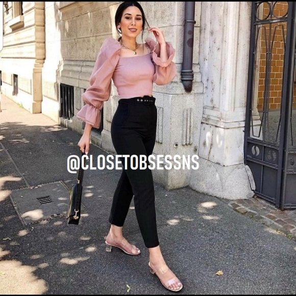 ZARA Knit Top with Puff Sleeves* - Picture 14 of 15